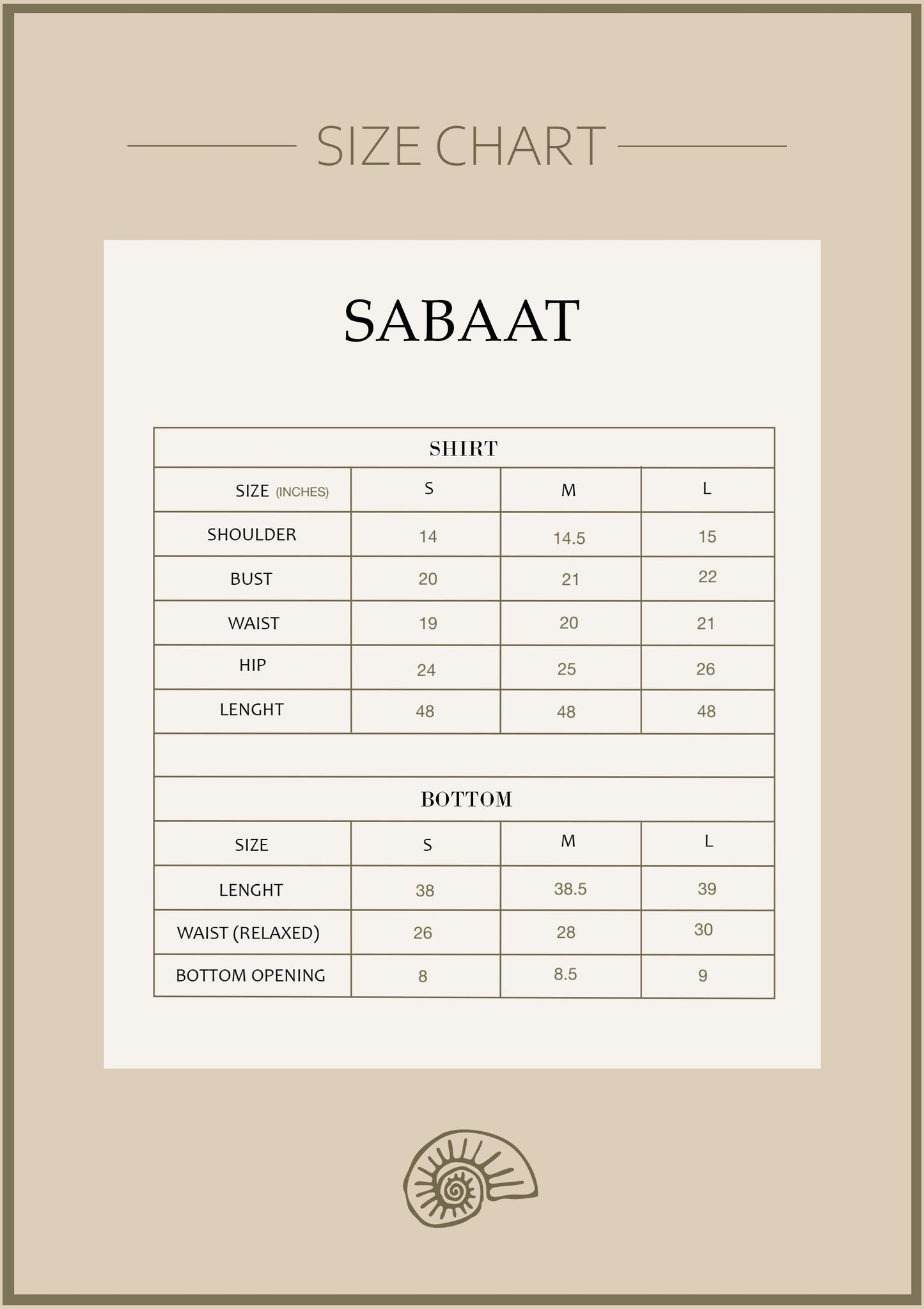 Sabaat stitched 2pc